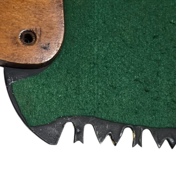 Antique Hand Saw Folk Art Rustic Countryside Scene Hand Painted Wall Decor - Picture 16 of 16